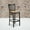 Natural Wood Seat/Black Metal Frame, variant on BizChair 2 Pk. Black School House Back Metal Restaurant Barstool - Burgundy Vinyl Seat