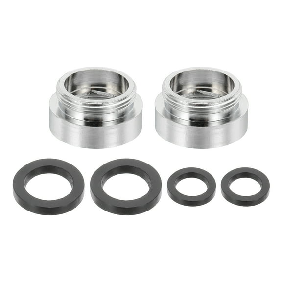 2Pcs Faucet Aerator Adapter, M24 Female to M22 Male with Washer, 13mm Length