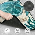 thumbnail image 2 of Daiia Watercolor Sea Turtle Printed Car Floor Mats Set of 4, Durable Non Slip Auto Floor Carpet, Car Interior Carpets Proof Foot Pads Anti-Slip Cushion Automoetive Accessories, 2 of 6