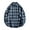 Navy, variant on Mens Plaid Shirt Brushed Flannel Shirt Long Sleeve Button Turn Down Collar Fall Winter Shirt Jacket Blue M