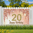 thumbnail image 5 of Sparkling Glittery 20 Number Happy Birthday Background Backdrop Banner Party Supplies Photography Props Birthday Decoration Celebrations Event Decorations, 5 of 8