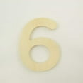 thumbnail image 1 of Package of 1, 16 Inch X 1" Baltic Birch "6" Plywood Numbers In The Gotham Rounded Font | Thick For Art & Craft Project, Made in USA, 1 of 1