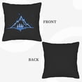 thumbnail image 6 of Set of 2 18x18in Throw Pillow Covers with Black Background Pine Trees Design Perfect for Couch Bed or Car, 6 of 8
