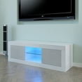 thumbnail image 4 of Modern TV Unit Cabinet Stand Sideboard Matt body And High Gloss Doors LED Lights, 4 of 6
