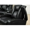 thumbnail image 2 of Coaster Delange 3-piece Power Living Room Set Black-Color:Black,Style:Casual, 2 of 3