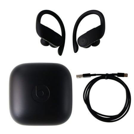 Earphones Pro Beats by Dr. Dre Powerbeats Pro Totally Wireless Earphones - Black (MV6Y2LL/A) (Refurbished) ()