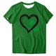 thumbnail image 3 of Xuyuer St Patrick's Day Shirt for Women Plus Size Tops Short Sleeve Casual T-Shirt Kindness Flowers Print Pullover Tunic 1X-5XCute Graphic Tees Loose Fit Flower Printing Crew Neck T Shirts, 3 of 4