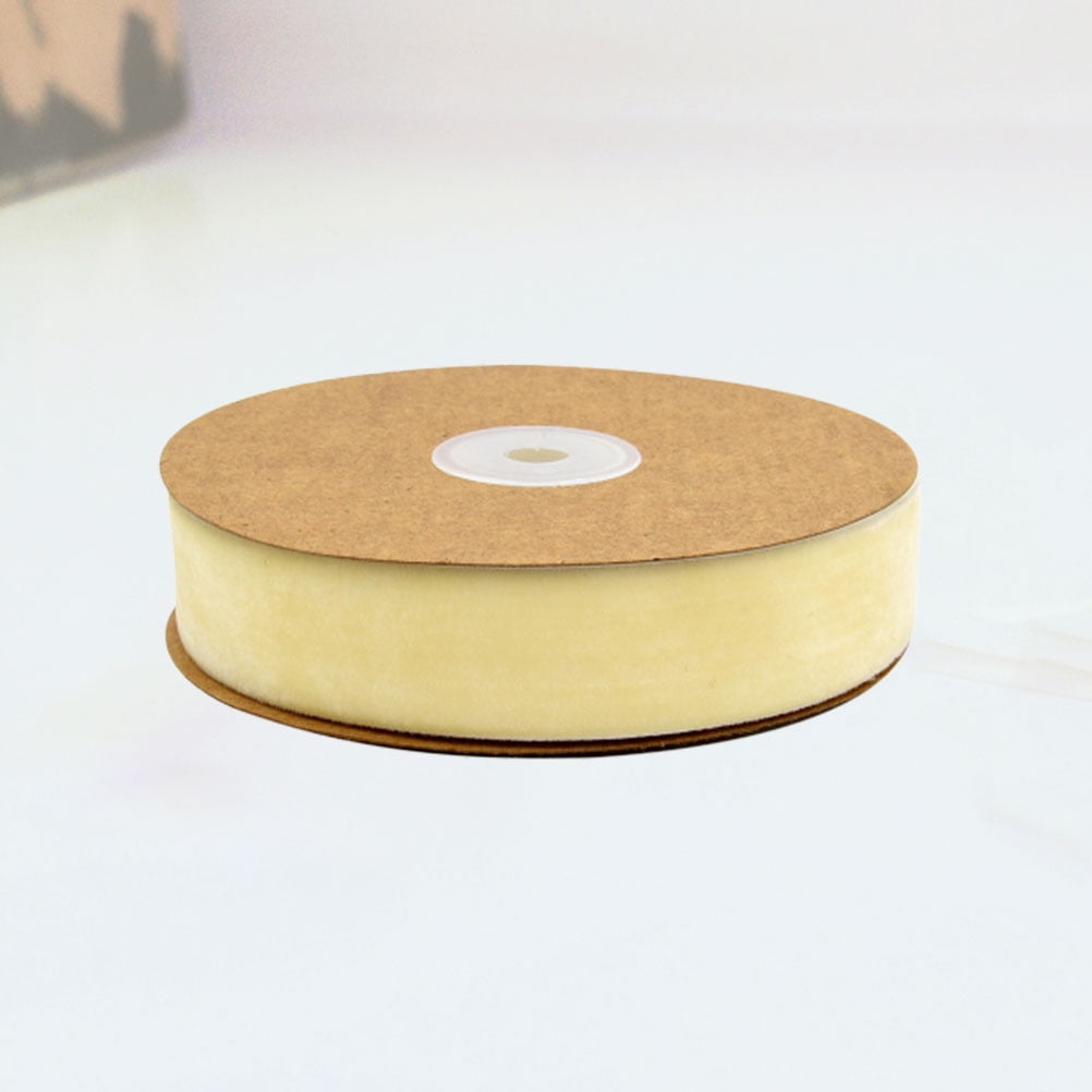 FUTUREORYY Beige Plush Ribbon Band for Wrapping Decoration and Cloth Accessories Craft Projects
