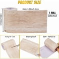 thumbnail image 2 of Wood Grain Tape 3.94 inch x 33 feet Self-Adhesive Realistic Wood Duck Tape Textured Furniture Grain Repair Patch, 2 of 6