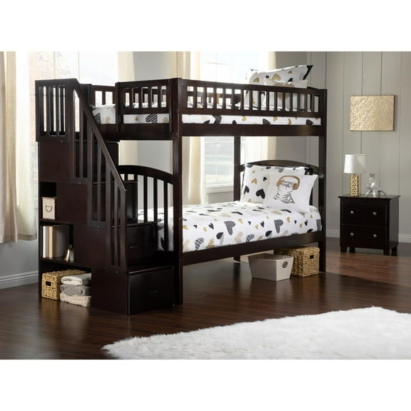 AFI Westbrook Staircase Bunk Twin over Twin, Espresso