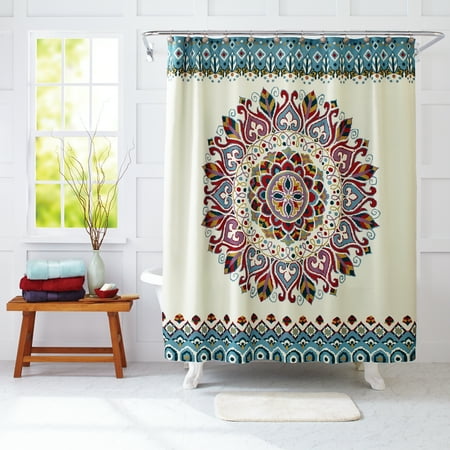 Better Homes Gardens Medallion Fabric Shower Curtain 1 Each