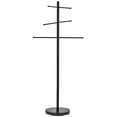 thumbnail image 5 of MyGift 5.5 Foot Freestanding Towel Rack, Black Metal, 6 Rungs, 5 of 5