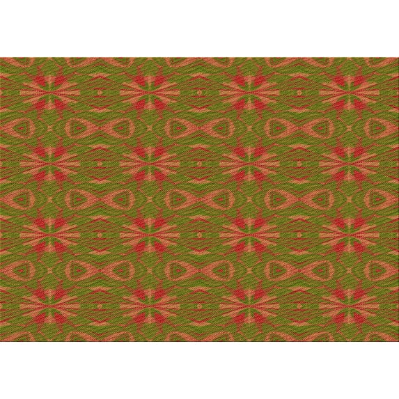 Ahgly Company Indoor Rectangle Patterned Dark Yellow Green Area Rugs, 2' x 3'