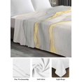 thumbnail image 5 of Twin XL Size Flat Sheet Only, Marble Grey Soft Brushed Microfiber Bed Sheets, Modern Gold Luxury Neutral Texture Hotel Quality Breathable Bedding Top Sheet, Easy Care, 66"x102", 5 of 9