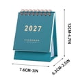 thumbnail image 2 of 2027 Desk Calendar, Small Standing Monthly Calendar with Gold Print for Office Desk, 2 of 7