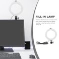 thumbnail image 4 of Soporte para computadora de escritorio Luz de relleno ajustable Lámpara LED para selfies Anillo de belleza Blanco PC, 4 of 6
