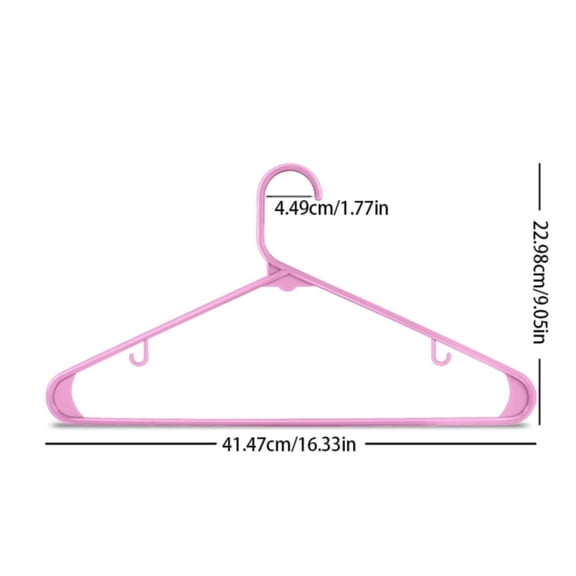 Clearance Under $5.79! 10PCS Plastic Hangers, Durable Clothes Hangers with Hooks for Ties & Belts, Iron, for Closet & Wardrobe, (One Size, Pink)
