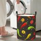 thumbnail image 5 of Fotbe Chili2 Cesto de Ropa con Asas, Cesto Impermeable de Gran Capacidad, Bolsa de Lavado para Dormitorio, Cesto de Ropa con Ruedas y Asas-Small, 5 of 6