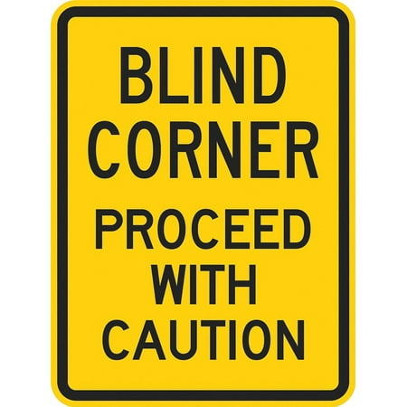 

Lyle Blind Corner Traffic Sign 18 x 12 T1-1322-DG_12x18 T1-1322-DG_12x18 ZO-G5290280