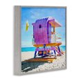 thumbnail image 3 of Stupell Industries Tropical Summer Lifeguard Hut Gray Framed Giclee Art, 24 x 24, by LSR Design Studio, 3 of 7