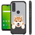 thumbnail image 1 of Compatible with Cricket Ovation 3 Hybrid Fusion Guard Phone Case Cover (Cute Dog Shiba Inu), 1 of 2