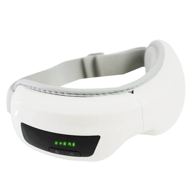 Masajeador de ojos con calor, vibración, Bluetooth, música, recargable, 5 modos de masaje para aliviar la fatiga visual, ojeras, bolsas de los ojos, ojos secos y mejorar el sueño.