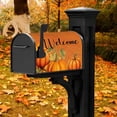 thumbnail image 3 of Welcome Fall Pumpkin Magnetic Mailbox Cover Standard Size 18" x 21" - Autumn Harvest Thanksgiving Brown for Home Garden Yard Post Letter Box, 3 of 6