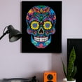 thumbnail image 3 of Diamond Dotz Neon Flock Sugar Skull Diamond Painting Kits for Adults - Colorful Diamond Art Kits a Relaxing Creative Craft Kit with Dotz Gems 18x14, 3 of 7