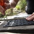 thumbnail image 6 of FUS Outdoor Rubber Stair Treads 4" x 24" inch Heavy Duty Textured Non-Slip Strips, 6 of 7