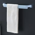 thumbnail image 4 of 1Pc Wall Mounted Towel Bar Towel Holder Wall Mounted Towel Bar Plastic Single Towel Holder Non Drilled Blue Bathroom Products, 4 of 4