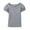 Grey, variant on Big Soft Girls Short Sleeve T Shirt Cute Puff Sleeve Top Casual Tee Kids Clothes Grey Size 9-10T