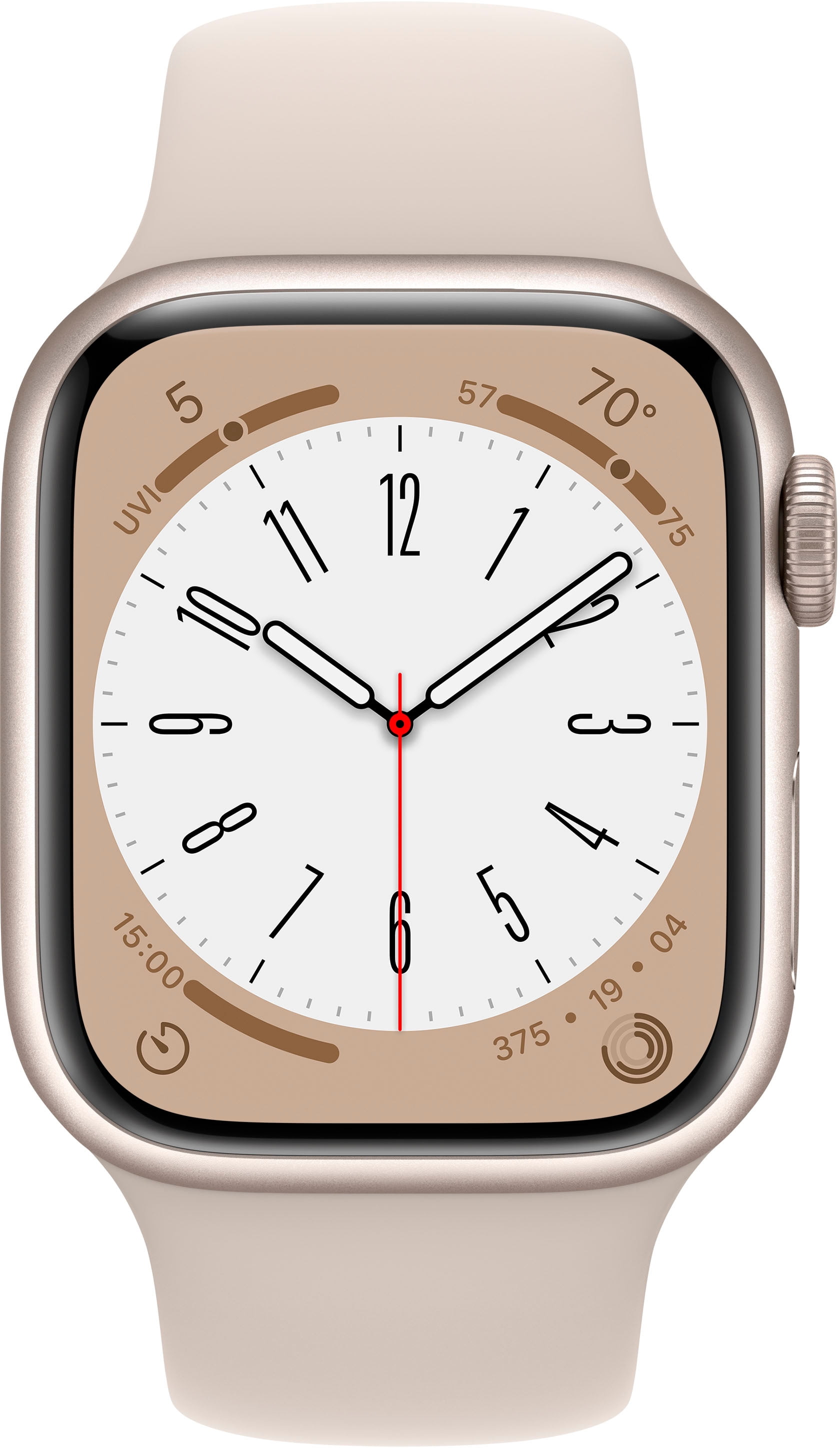 Restored Apple Watch Gen 8 Series 8 Cell 41mm Starlight Aluminum - Starlight Sport Band MNV03LL/A (Refurbished)
