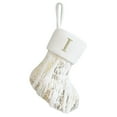 thumbnail image 2 of Vaidha Personalised Christmas Stockings With Letters 22 Cm Embroidered Santa Stocking Gold Striped Christmas Sock Fireplace Hanging Ornaments Christmas Tree, 2 of 5