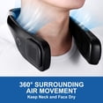 thumbnail image 2 of Ventilador de cuello portátil, negro, 2 of 5