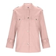 thumbnail image 4 of Women Long Sleeves Jacket Lightweight Zip Up Fall Coat with Four Pockets Casual Outdoor Hiking Jacket, 4 of 6