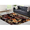 thumbnail image 3 of Pattern Rug, Salon Rug, Living Room Rugs, Floral Rug, Modern Rug, Asian Dragon Pattern Rugs, Dragons Rugs, Gift For Him Rug, Black Rug, 1.7'x2.3' - 50x70 cm, 3 of 5