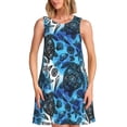 thumbnail image 1 of Disketp Turtle，Shell Algae Starfish Coral para Vestido sin Mangas para Mujeres, Vestidos de Verano para Mujeres, Casual y Holgado para la Playa, 1 of 7