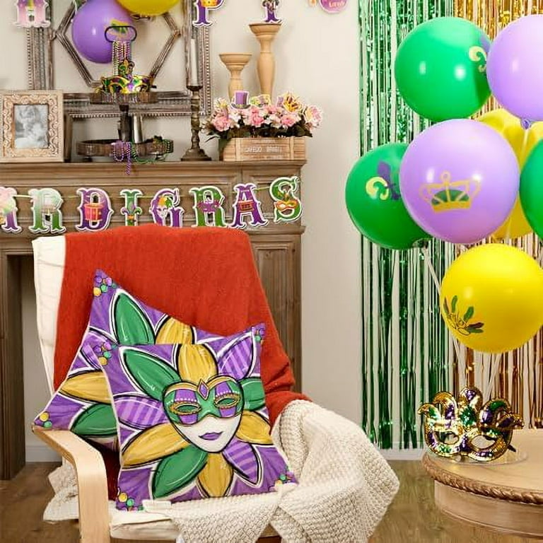 Mardi gras pillow covers sale