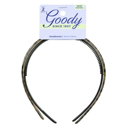 Goody Black & Tortoise Headbands, 2 Count