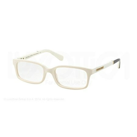 Michael Kors Medellin Eyeglasses MK8006 3012 Oak White Black 50 16 135