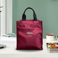 thumbnail image 1 of WIZUTIZ Contrast Color Built-in Cup Portable Lunch Box Student Work Portable Lunch Bag Remedial File Bag Mommy Household Items Eco-Friendly, 1 of 5