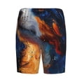 thumbnail image 4 of Picia Cosmic Dog Starry Night Pajama Shorts for Men, Men's Pajama Bottoms, Sleepwear,Short Pajama Pants-Medium, 4 of 9