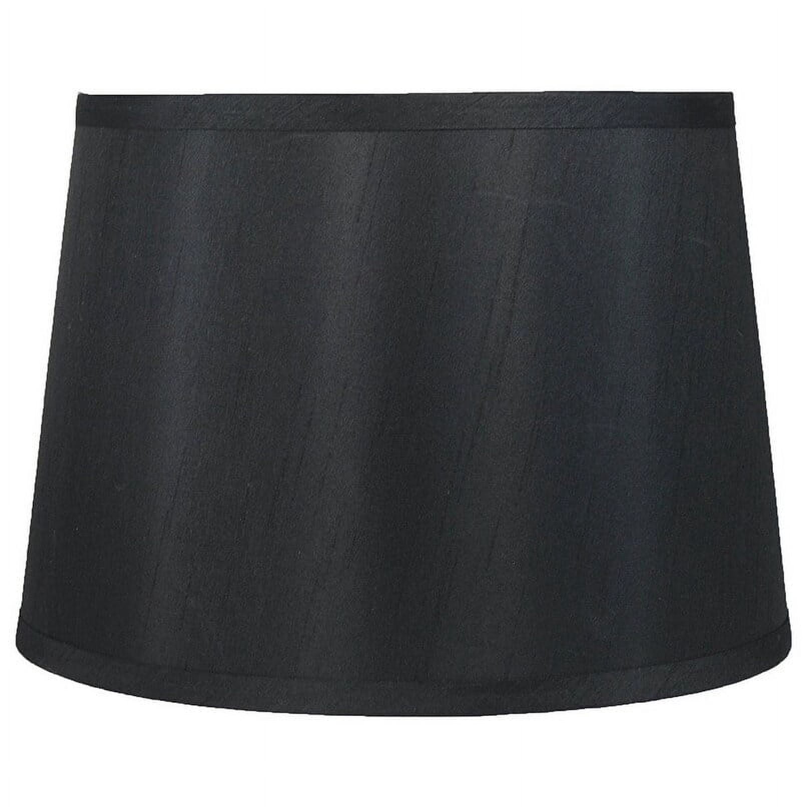 Urbanest French Drum Faux Silk Lamp Shade, 10x12x8.5", Eggshell