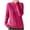Hot Pink, variant on Juslio Womens Sweaters Cardigans Women Tops Solid Crew Neck Long Sleeve Knit Hot Pink