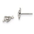 thumbnail image 1 of 925 Sterling Silver Heart With Arrow Post Earrings; for Adults and Teens; for Women and Men, 1 of 1