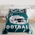 thumbnail image 2 of jejeloiu Football Games Twin Comforter Sets,American Sport City Bedding Set For Ball Gamer Reversible 2 Pieces, 2 of 8