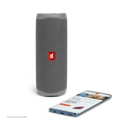 Open Box JBL Portable Bluetooth Speaker with Waterproof, Gray, JBLFLIP5GRYAM-B