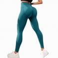 thumbnail image 2 of UngA Anti Cellulite Leggings for Women Seamless Butt Lifting Tummy Control Leggings for Women High Waist Yoga Pants Compression Contour Tights Workout Women’s Leggings Green,S, 2 of 8