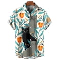 thumbnail image 4 of Camisetas con gráficos de gato de anime para hombres, camisas casuales para hombres, camisetas de verano de gran tamaño, camisetas de manga corta, ropa urbana Harajuku para hombres, 4 of 5