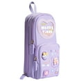 thumbnail image 2 of Meiiso Backpack Pencil Case - Ice Cream Bear Design, Small Gadget Bag Organizer Random of Highlighters (Cherry ), 2 of 4